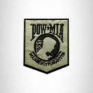 REFLECTIVE POW MIA Shield Small Patch Iron on for Vest Jacket SB622