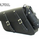Black leather Motorcycle Swing  Arm Solo Bag for Harley Davidson Sportster