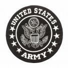 US Army Center Patch Large 10" size Black and White for Vest