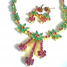 Ruby and emerald set