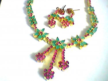 Ruby and emerald set