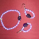 Multi purple skull jewelry set