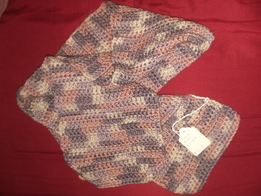 Purple multi colored scarf