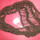 Black with silver sequins infinity scarf