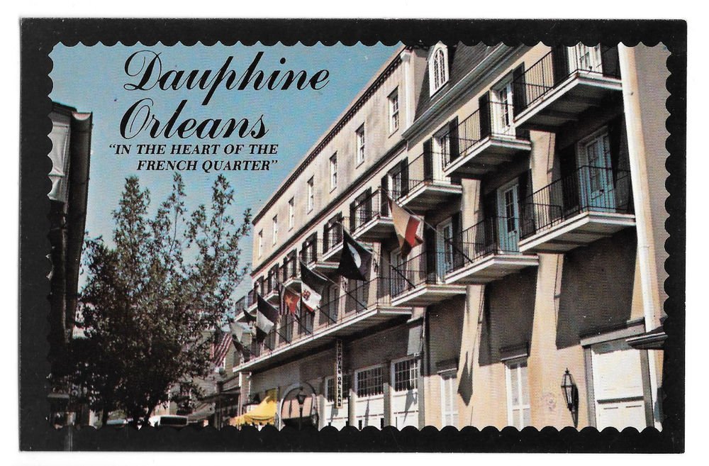 Dauphine Orleans Motor Hotel Motel New Orleans LA Vtg Postcard 4X6