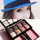 8 Colors Shimmer Eye Shadow Blusher Palette with Applicator #04