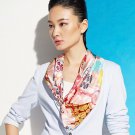 woman scarf 2014 newSilk scarf   in Polynesian floral print scarf