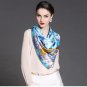 2014 new large square silk scarves silk printed scarves simple luxury