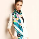   Fashion silk scarves 100% silk large square silk scarf shawl