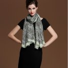 Long section of the silk chiffon leopard scarf Variety oversized silk scarves shawls beach