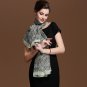 Long section of the silk chiffon leopard scarf Variety oversized silk scarves shawls beach