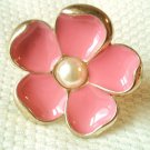 2014 SALE! BRAND NEW Pink Rose Petal Cocktail Ring Size 7 Medium Size