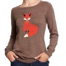 SPRING SALE 1 piece ONLY! BNWT SOLDOUT LARGE OLD NAVY FOX SWEATER! INTL SHIP!