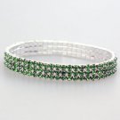 Peridot Crystal Stretch Bracelet