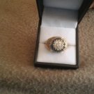Mens Diamond and Sapphire Ring