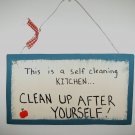 self cleaning kitchen...