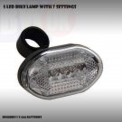 5 LED Clear Bike Cycle Lamp 7 Settings Bike Mountain Road Head Light Bulb S55