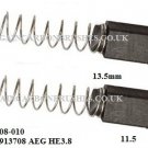 CARBON BRUSHES BLACK & DECKER AEG HE 3.8 903708 913708 6X6X11.5/13.5 CEV PAIR-C5