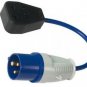 Electrical Wiring Fly Lead Converter 16A - 13A Plug Socket Camping U7
