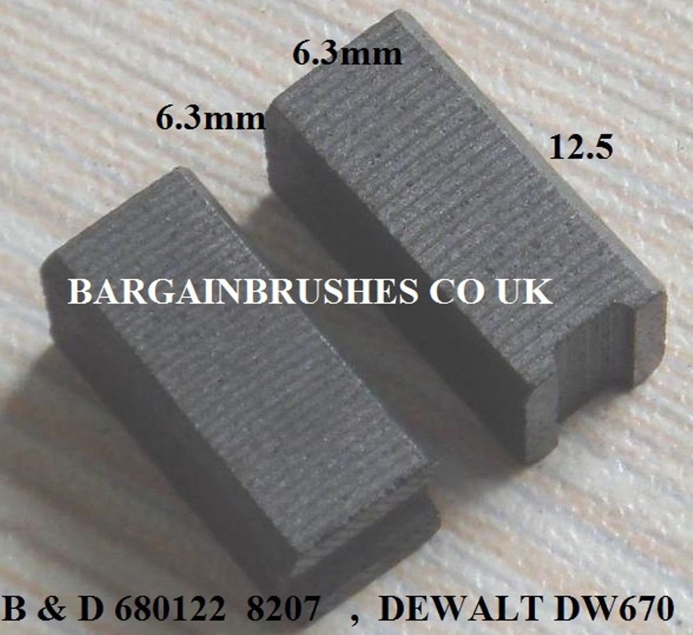 CARBON BRUSHES DEWALT DN5 DW631 EMD400 EMD401 EMD402 EMD403 EMD404 EMD405 -A3