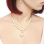 Faux Pearl Necklace and Earring Set.