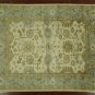 Ivory Blue 8' X 10' Turkish Oushak Hand Knotted Wool Oriental Area Rug S429