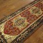 Vintage Heriz Oriental 3'x12' Runner Red Serapi Hand Knotted Wool Area Rug H7897