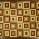 Ivory & Burgundy 9'x11' Double Knotted Gabbeh Wool Hand Knotted Area Rug H7105