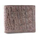 Luxury Men's brown Genuine CROCODILE Leather ALLIGATOR Wallet Bifold Purse Notecase