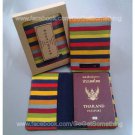 Unique Passport Holder Passport Cover Passport Case Colorful Cool Retro Stripes