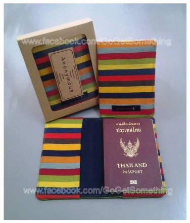 Unique Passport Holder Passport Cover Passport Case Colorful Cool Retro Stripes