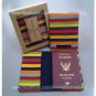 Unique Passport Holder Passport Cover Passport Case Colorful Cool Retro Stripes