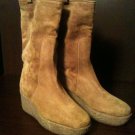 MICHAEL KORS WOMEN SUEDE BOOTS COLOR BROWN SZ 6 M