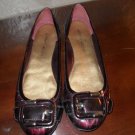 Antonio Melani wine faux croc flats women shoes sz 8 M