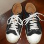 Suede Skechers sneaker shoes colr black/white sole size 5.5