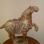 ANTIQUE WOODEN HORSE HAND CARVED GILDED