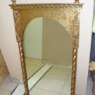MID CENTURY GOLD ITALIAN HAND CARVED MIRROR