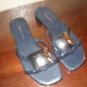 Banana Republic casual flat women sandals with silver top sz 6