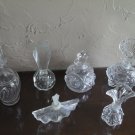 6 Rare Vintage Glass Perfume Bottles