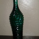 Tall embossed green decor bottle