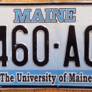 The University Of Maine Black Bears license plate Orono College NCAA UMaine Bear