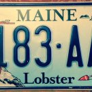 Maine Wildlife Lobster license plate wild animal sea fish Environment Conserve