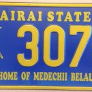 Home Of Medechii Belau license plate Airai State