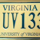 University Of Virginia license plate NCAA College Basketball Madness Cavaliers