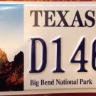 Texas discontinued Big Bend National Park license plate Wildlife Wild Tree parks