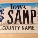 Iowa Retired USCG license plate sample Military Navy United States Coast Guard