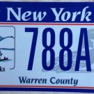 New York Adirondacks license plate Adirondack mountain park Lake Placid George