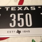 Texas optional 1845 vanity Nissan 350 Z license plate Luxury Sports car Fairlady