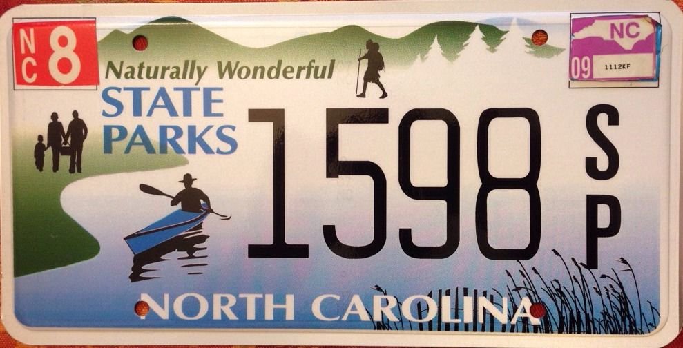 North Carolina State Parks license plate National Park Wildlife Wild ...