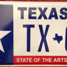Texas optional State Of Arts vanity TX 03 license Plate 2003